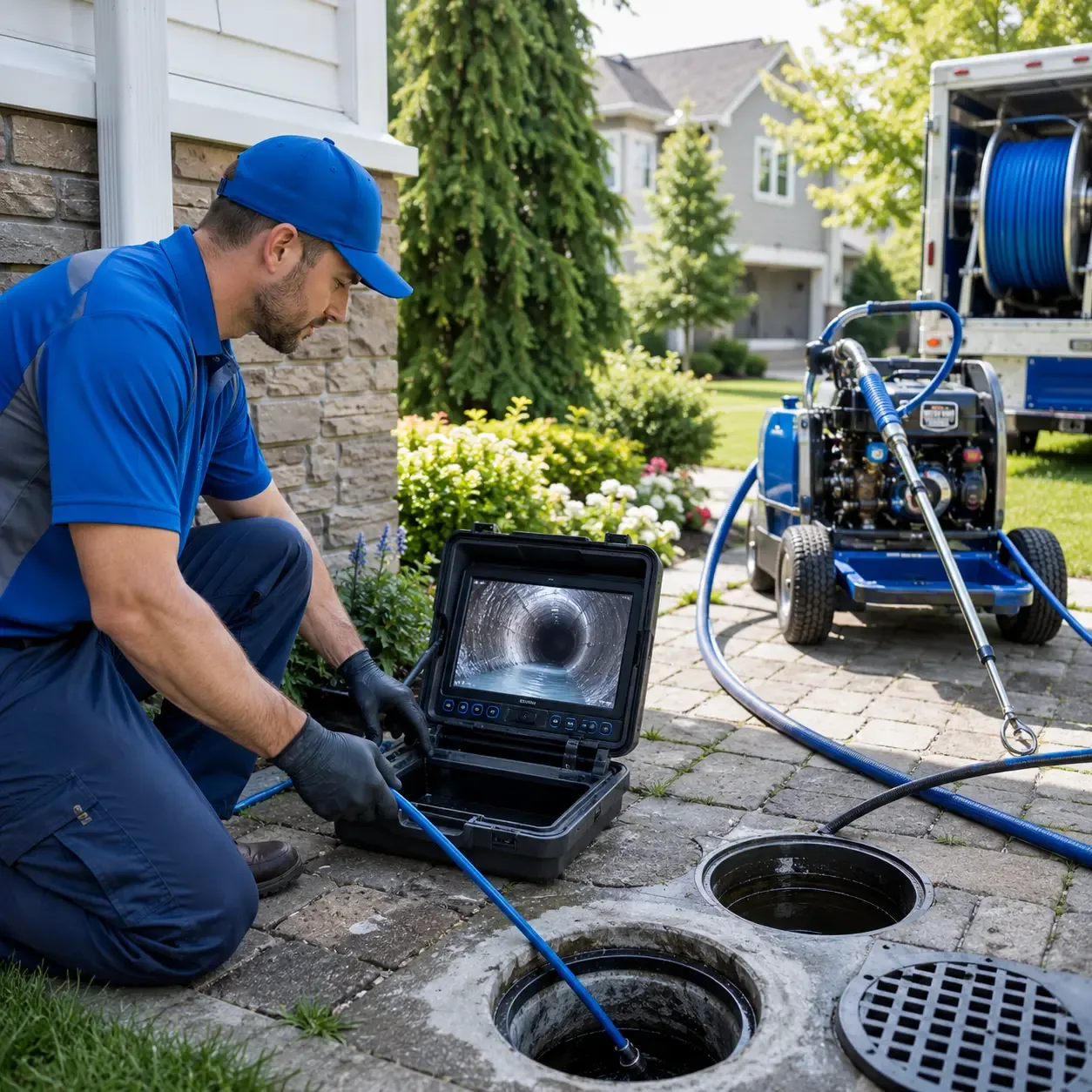 Outdoor drain cleaning professionals serving Jaffrey, NH